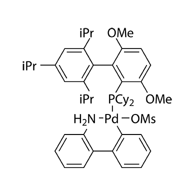 Methanesulfonato(2-dicyclohexylphosphino-3,6-dimethoxy-2',4',6'-tri-i-propyl-1,1'-biphenyl)(2'-amino-1,1'-biphenyl-2-yl)palladium(II)